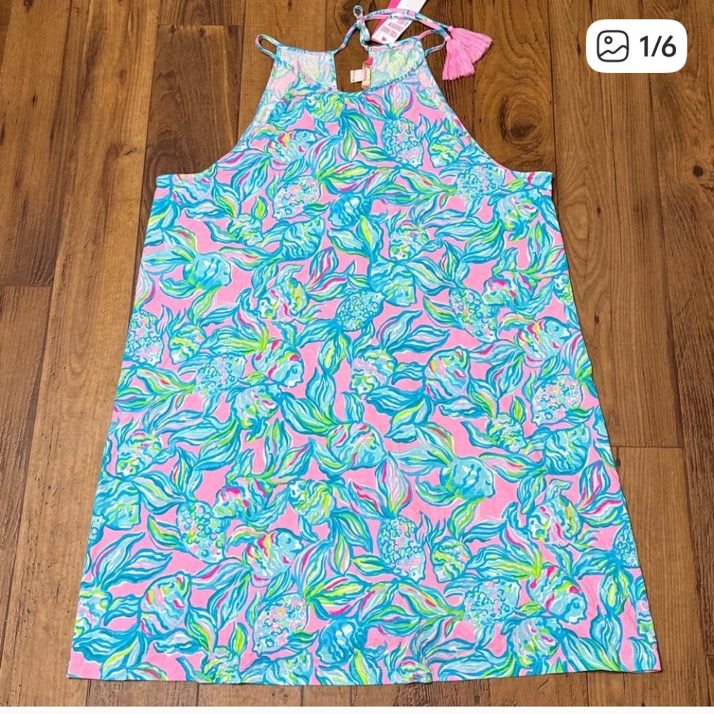 Lilly Pulitzer Margot Dress Pelican Pink NWT Sz XXL Resort beach